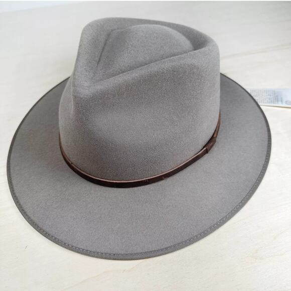 Will + Bear Unisex Medium Hat Calloway Fawn 100% Wool Wide Brim MSRP $119 NWT - Picture 1 of 6